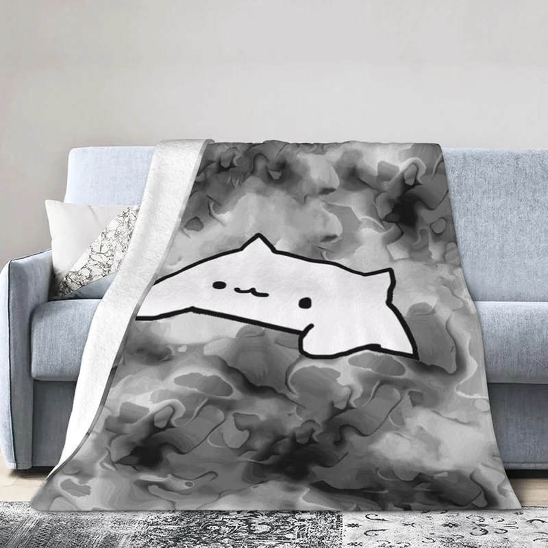 Bongo Cat Marbling Fleece Blanket Bongo Cat Plush plush toys
